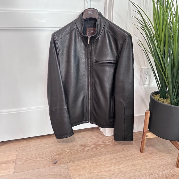 Cole Haan Jackets & Coats Mens Cole Haan Leather Jacket Medium